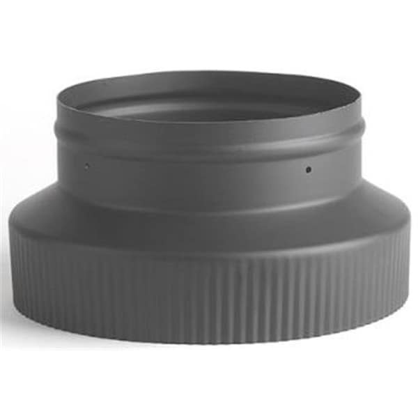 Integra Miltex Selkirk Corporation 2846B 6 Inch Female To 8 Inch Male Heat-fab 22-ga Welded Black Stovepipe Reducer Male End Is Crimped 21180 - main